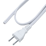 AC Cord Single-End 2P Cut-Off White
