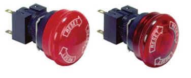Emergency Stop Push Button Switch (Φ16) A165E, Optional Part