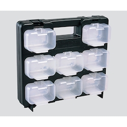 Skeleton Parts Bin Box (Frame Black / Small Box: Transparent × 16 Pieces)