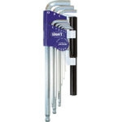 Allen wrench set (Tapered Head®, extra long, 9 pieces per set) (with pipe) 