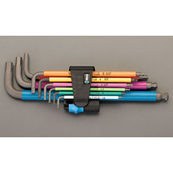 1.5 to 10 mm, 9-Piece Set, "Hex" Key Wrench (With hold function) 