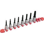 T-Shaped Tamper Proof Torx Bit Socket Set (9.5 mm Insertion Angle, with Socket Holder) 