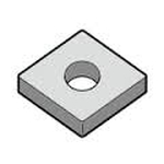 Turning Insert Diamond 80°, Negative, with Hole, CNMG09○○HQ &quot;for Finishing to Intermediate Cutting&quot;