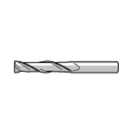 SAD2 Square End Mill for Aluminum, 2-Flute, Non-Coated