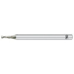 Carbide End Mills CrN coated 2 Flutes Miniature Long for Copper, Alminum Alloys and Plastic_CRN-EDL-4