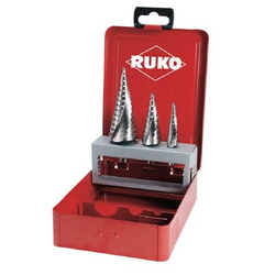 Spiral Step Drill Set of 3 High-Speed Steel 