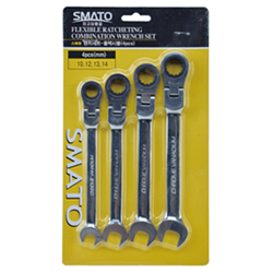 Flexible Gear Wrench Set, Width Across Flat Dimension: 10～14mm 