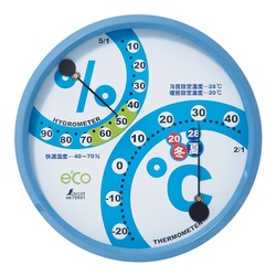 Thermometer and Hygrometer for Life Management, Round