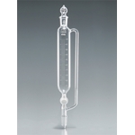 Transparent Cylinder Liquid Separating Funnel TF Valve Spherical Plug 100 mL 15-19