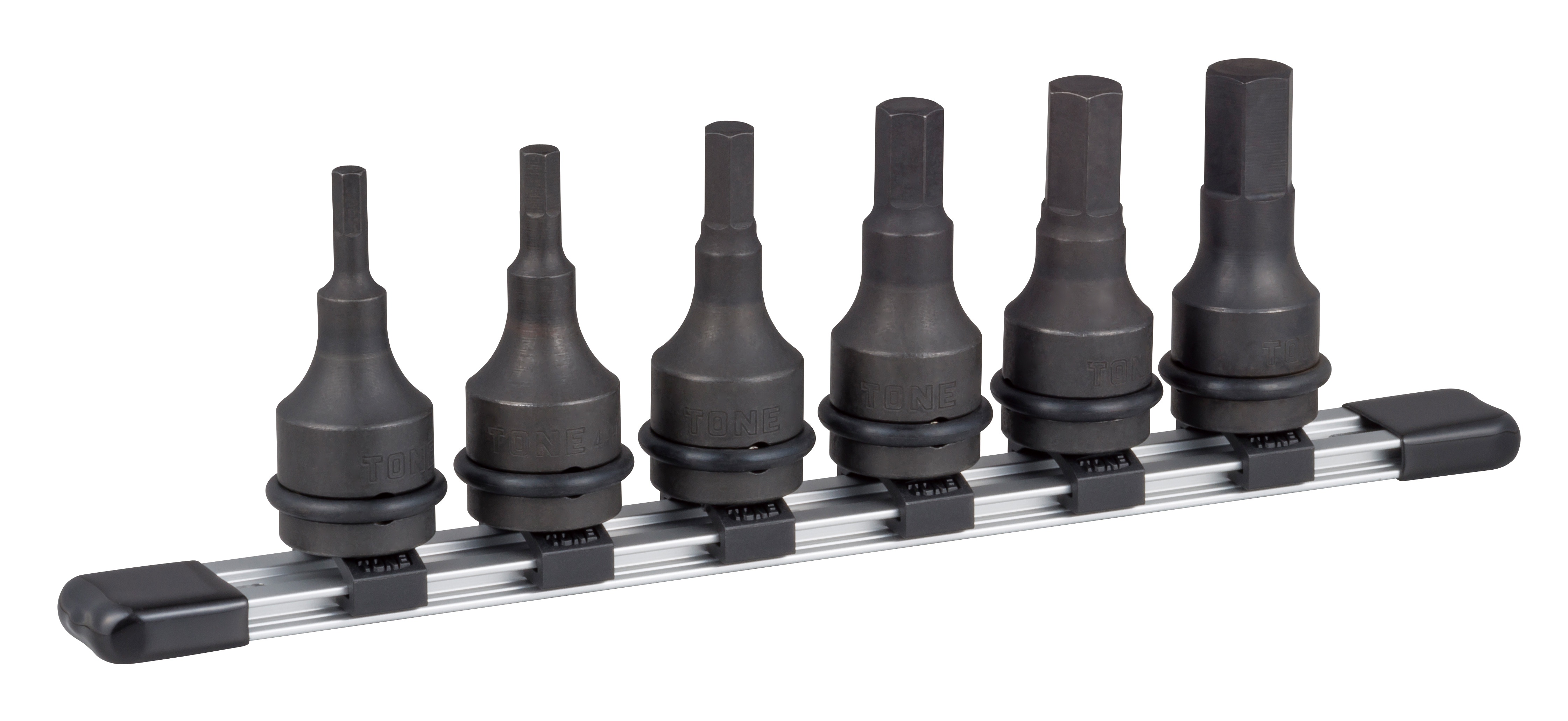 Hexagonal Socket Set for Impact Wrenches (with Holder) HAH406 