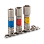 Thin Long Wheel Nut Socket Set for Impact Wrenches (with Holder) HA403LN 