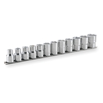 Socket Set (6-point, with Holder) HS412 