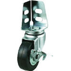 Angle Type Casters (Rubber Wheels) Flexible (With Stoppers)
