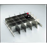 Anti-Seismic Chemical Cabinet, Stainless Steel, Cabinet Type, for Frontage 705 mm, Partition Board Set 