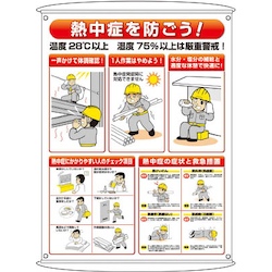 Heatstroke Preventive Measures Sign Set 