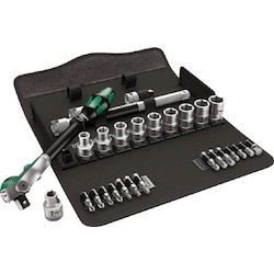 Zyklop Ratchet Speed Set (Hexagonal Type, Inch Size) Square Socket 12.7 mm 
