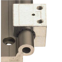 DryLin W single rail round type (no oil supply type) carriage unit