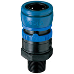 Joplax W Series (for Use with water Pipes), Socket (Fluorine Rubber Specification), Male Thread Type