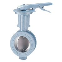 Butterfly Valve, Cast Iron D-Type 5K/10K Damper (Lever)