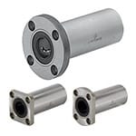 Flanged Linear Bushings - Double, Opposite Counterbored Hole