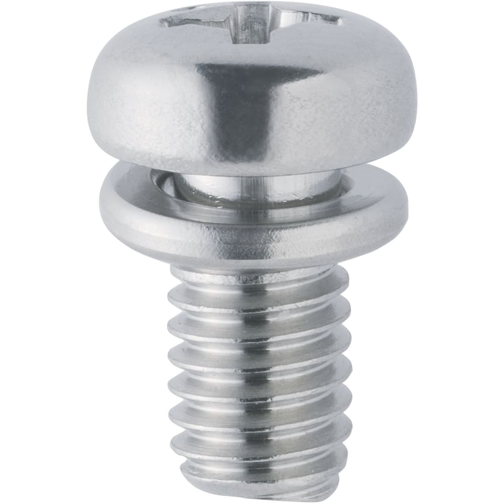 Cross-Head Pan Head Screw With Captive Washer - Single Item / Small Box, SW Built-in