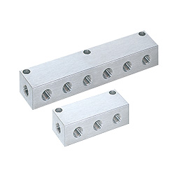 [Clean & Pack]Manifold Block - Pneumatic, Lateral Through Hole, Vertical Through Hole