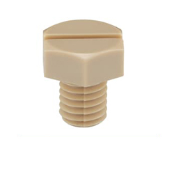 [Clean & Pack]Hex Resin Screws - Flathead Slot PEEK