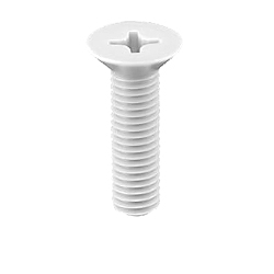 [Clean & Pack]Plastic Flat Head Screw PVDF