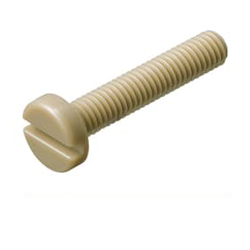 [Clean & Pack]Plastic Pan Head Screws - With Flathead Slot, Inch Size, PEEK