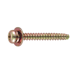 Cross-Head, Pan Head Tapping Screw, With Class 2 Grooved, Shape B-1, P = 2 (Spring Lock Washer)