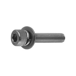 Hex Socket Head Bolt (Cap Screw) P = 3 (Spring Lock Washer +JIS Captive)