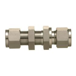 SUS316 Stainless-Steel Double Ferrule System Bulkhead Union