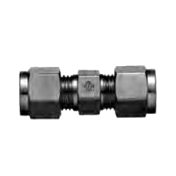 Copper Tubing Double Ferrule Fittings, Union